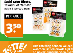  sushi 350 yamato pakje zaterdag woorden benieuwd 