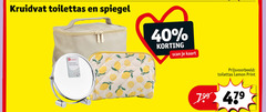  kruidvat huismerk toilettas 40 spiegel scan kaart staande miroir plain pied lemon print 