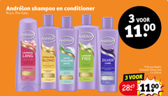  andrelon shampoo conditioner 3 250 pro care levendig lang versterkende haar 3x sterker biotine blond verhelderende highlights verheldert hydrateert macadamia olie vitamine kokos volume boost fijn futloos siliconen aloe vera langer fris schoon reinigt diep zilver grijs minder gele tonen paarse pigmenten ml 