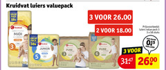  kruidvat huismerk luiers 2 3 5 6 valuepack pack midi skinprotect junior stuks soft luier 