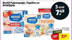  nestle babyvoeding 3 4 6 750 pyjamapapje yogolino ontbijtpap 3x voordeel nieuwe aardbei baby cereals biscuit maanden calci water rijk calcium vitamine ijzer ml 