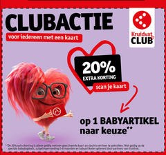  1 20 kaart scan kruidvat club geactiveerde keer gebruiken zuigelingenvoeding maanden babyartikelen partners 