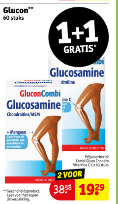  lucovitaal voedingssupplement 1 2 60 stuks combi glucosamine chondroitine mangaan aanmaak kraakbeen gewricht gluconcombi oud gewrichten inhoud tablet tabletten gluco vitamine gezondheidsproduct lees 