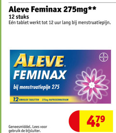 klik op dit plaatje voor een vergroting en voor vergelijkbare aanbiedingen gerelateerd aan
aleve pijnremmer 12 feminax stuks tablet uur lang menstruatiepijn omhulde tabletten naproxennatrium bayer geneesmiddel lees gebruik bijsluiter aleve pijnremmer 12 feminax stuks tablet uur lang menstruatiepijn omhulde tabletten naproxennatrium bayer geneesmiddel lees gebruik bijsluiter