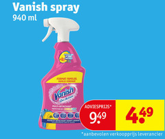  vanish vlekkenverwijderaar 940 spray ml efficace 100 taches format familie formaat action multi detachant protection des couleurs pistolet avant vlekverwijderaar wassen 