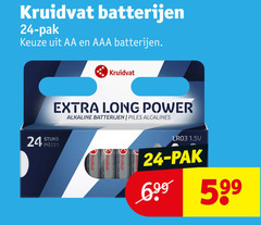 klik op dit plaatje voor een vergroting en voor vergelijkbare aanbiedingen gerelateerd aan
kruidvat huismerk batterijen 24 pak aa aaa power alkaline piles alcalines stuks pieces 1.5v kruidvat huismerk batterijen 24 pak aa aaa power alkaline piles alcalines stuks pieces 1.5v