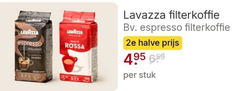  lavazza koffie qualita espresso italiano classico rossa filterkoffie 2e halve stuk 