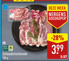  karbonade 700 schouderkarbonade varken basic week goedkoper beter leven dieren bescherming 