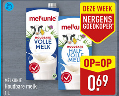  melkunie melk week goedkoper houdbare volle lang 