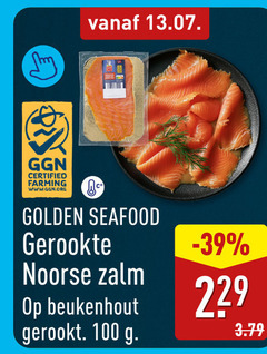  gerookte zalmfilet 100 certified farming golden seafood noorse zalm beukenhout gerookt 