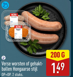  gehaktballen 2 200 verse worsten hongaars ballen hongaarse stijl stuks 