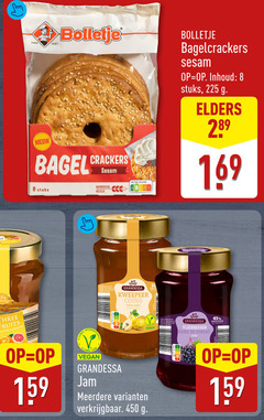  jam crackers 8 30 45 50 225 450 2014 bolletje bagel stuks sesam boordevol vezels nutri score inhoud elders three fruits label kweepeer gelei vlierbessen vruchten kabel meerdere 