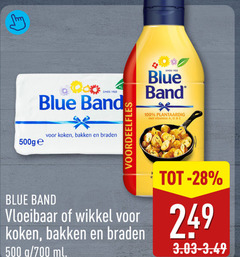  blue band margarine olie en vetten 2 28 100 500 700 koken bakken braden vloeibaar wikkel ml plantaardig vitamine 