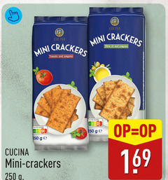  crackers 250 cucina mini tomato and oregano olive oil nutri score 