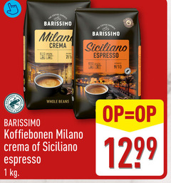  barissimo koffiebonen 1 coffee experts milan crema 7 siciliano espresso intensity 9 10 people nature whole beans milano 