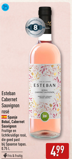 klik op dit plaatje voor een vergroting en voor vergelijkbare aanbiedingen gerelateerd aan
rose 80 esteban cabernet sauvignon rosee spanje bobal fruitige lichtkruidige spaanse tapas l fris fruitig hamersma vino with organic grown grapes bio rose 80 esteban cabernet sauvignon rosee spanje bobal fruitige lichtkruidige spaanse tapas l fris fruitig hamersma vino with organic grown grapes bio