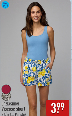  dames short viscose xl stuk 
