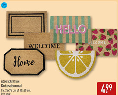  deurmat hello welcome home creation kokosdeurmat ca. cm stuk 