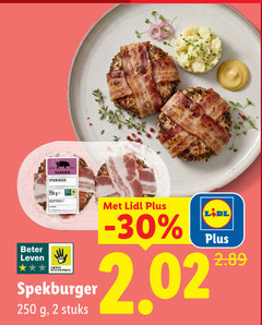  hamburgers 2 250 beter leven spekburger stuks 