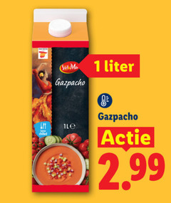  soep 1 gazpacho chilled le liter 