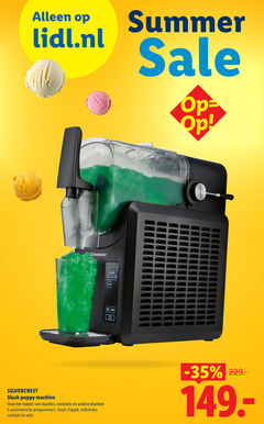 klik op dit plaatje voor een vergroting en voor vergelijkbare aanbiedingen gerelateerd aan
5 summer lidl.nl silvercrest puppy machine slushies cocktails dranken automatische milkshake cocktail wijn 5 summer lidl.nl silvercrest puppy machine slushies cocktails dranken automatische milkshake cocktail wijn
