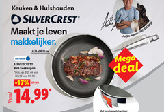  koekenpan 24 28 keuken huishouden silvercrest leven cm andre mega deal online rvs pan honingraatstructuur 