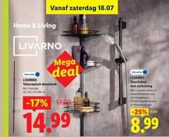  badkamerrek douchekop 2 3 5 26 zaterdag home living livarno online mega deal telescopisch doucherek mandjes cm verlichting soorten stralen kleurindicatie basis temperatuur kleurovergangen 
