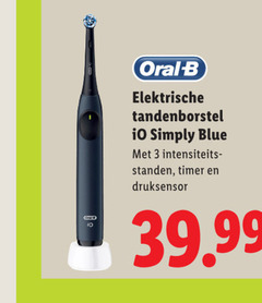  braun oral-b electrische tandenborstel 3 oral b elektrische simply blue standen timer druksensor 