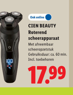 elektrisch scheerapparaat 60 online cien beauty roterend afneembaar gebruiksduur ca. min toebehoren 