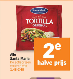  santa maria taco maaltijdsaus maaltijdmix tortilla dipsauzen super soft wrap original varieeren 2e halve 