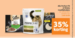 perfect fit sheba kattenvoer 2 5 35 60 mini filets sauce saus mix with high quality ingredients supports whole body health senior 7 riche total soup poulet kip x4 maaltijdzakjes varieeren productvarianten 