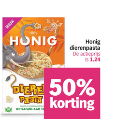  honig pasta 50 1867 tafel actieprijs dieren safari 