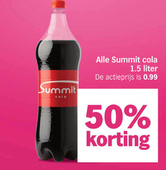  summit cola 50 liter actieprijs 