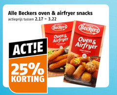  beckers snacks 25 oven airfryer actieprijs 