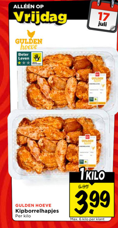 klik op dit plaatje voor een vergroting en voor vergelijkbare aanbiedingen gerelateerd aan
kipwings 6 17 vrijdag gulden hoeve beter leven kipborrelhapjes kilo 3.99 kipwings 6 17 vrijdag gulden hoeve beter leven kipborrelhapjes kilo 3.99
