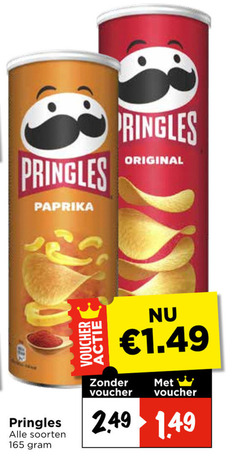  pringles chips paprika original soorten voucher 
