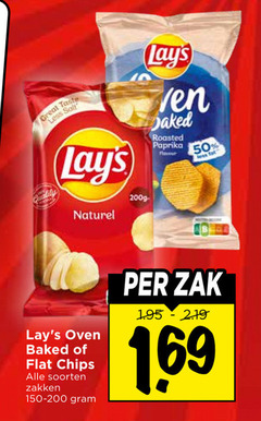  lays chips 50 tante less baked roasted paprika naturel oven flat soorten zakken zak 