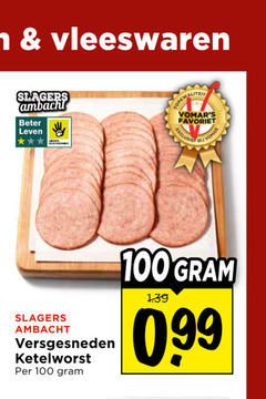 klik op dit plaatje voor een vergroting en voor vergelijkbare aanbiedingen gerelateerd aan
100 vleeswaren slagers ambacht beter leven favoriet versgesneden ketelworst 100 vleeswaren slagers ambacht beter leven favoriet versgesneden ketelworst