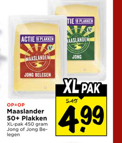  maaslander kaasplakken 18 25 450 jong belegen 50 xl pak 