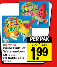  ijslollies 5 9 frutti water diepvries watermeloen ijs stuks pak 