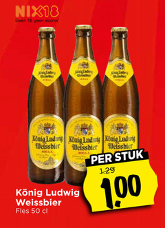  konig ludwig witbier 18 50 nix18 alcohol hell weissbier stuk fles 1 00 