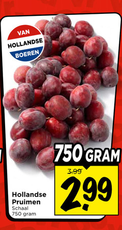  750 hollandse boeren pruimen schaal 3.99 