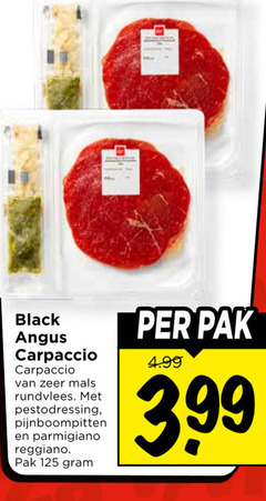 klik op dit plaatje voor een vergroting en voor vergelijkbare aanbiedingen gerelateerd aan
black angus carpaccio rundvlees pestodressing pijnboompitten parmigiano reggiano pak 3.99 black angus carpaccio rundvlees pestodressing pijnboompitten parmigiano reggiano pak 3.99
