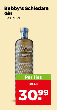  bobbys gin schiedam fles 