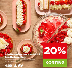  aardbeienvlaai aardbeienslof 2 20 korenlanders aardbeiengebak aardbeienschelpjes doos stuks 3.99 