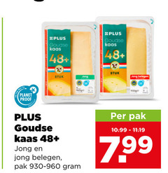  plus huismerk kaas to planet proof goudse 48 stuk jong belegen pak 