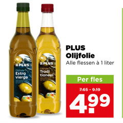  plus huismerk olijfolie 1 vierge flessen liter fles 