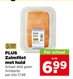  zalmfilet 400 certified farming huid schaal actieprijs kilo 