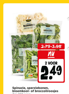  bloemkool spinazie sperziebonen broccoli 2 23 200 nutri score jumbo roosjes koken min oven spin ge sperzieboon broccoliroosjes 