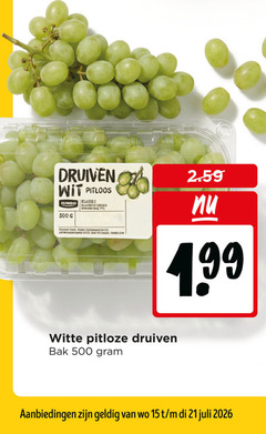 klik op dit plaatje voor een vergroting en voor vergelijkbare aanbiedingen gerelateerd aan
7 15 500 druiven wit pitloos jumbo klasse gekoeld verpakt supermarkten b.v. antwoordnummer witte pitloze bak 7 15 500 druiven wit pitloos jumbo klasse gekoeld verpakt supermarkten b.v. antwoordnummer witte pitloze bak